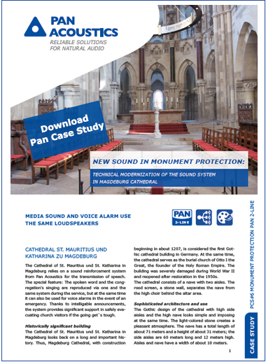 Download Pan Case Study Cathedral Magdeburg Pan 2-Line
