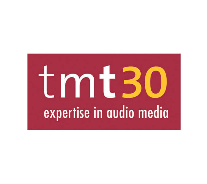 Logo der 30. Tonmeistertagung: tmt30 expertise in audio media