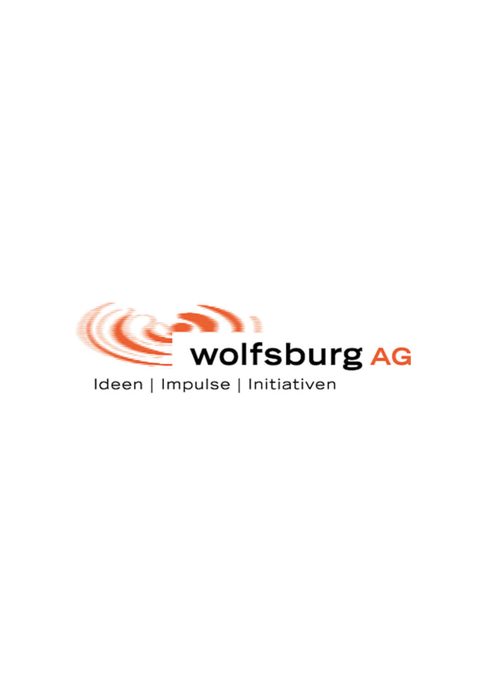 Wolfsburg AG logo. Ideas. Impulses. Initiatives.