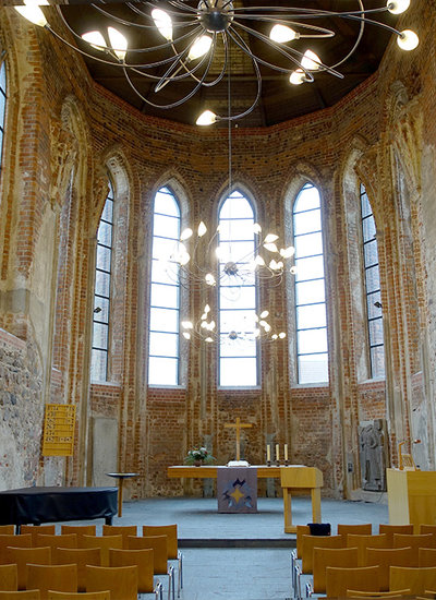 Sound reinforcement in a listed building with Pan Beam loudspeakers in the St. Marien parish church in Müncheberg
